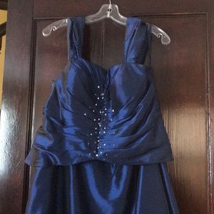 Formal cobalt long gown.